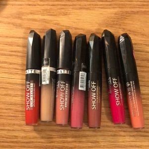 7 Rimmel London Show Off Lip Lacquers bundle
